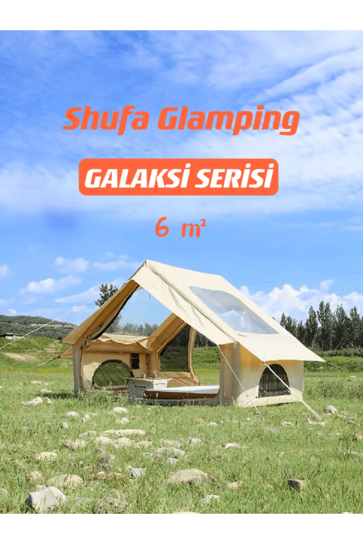 SHUFA GALAKSİ SERİSİ 6 Metrekare Otomatik Şişme Çadır 300*200*210CM